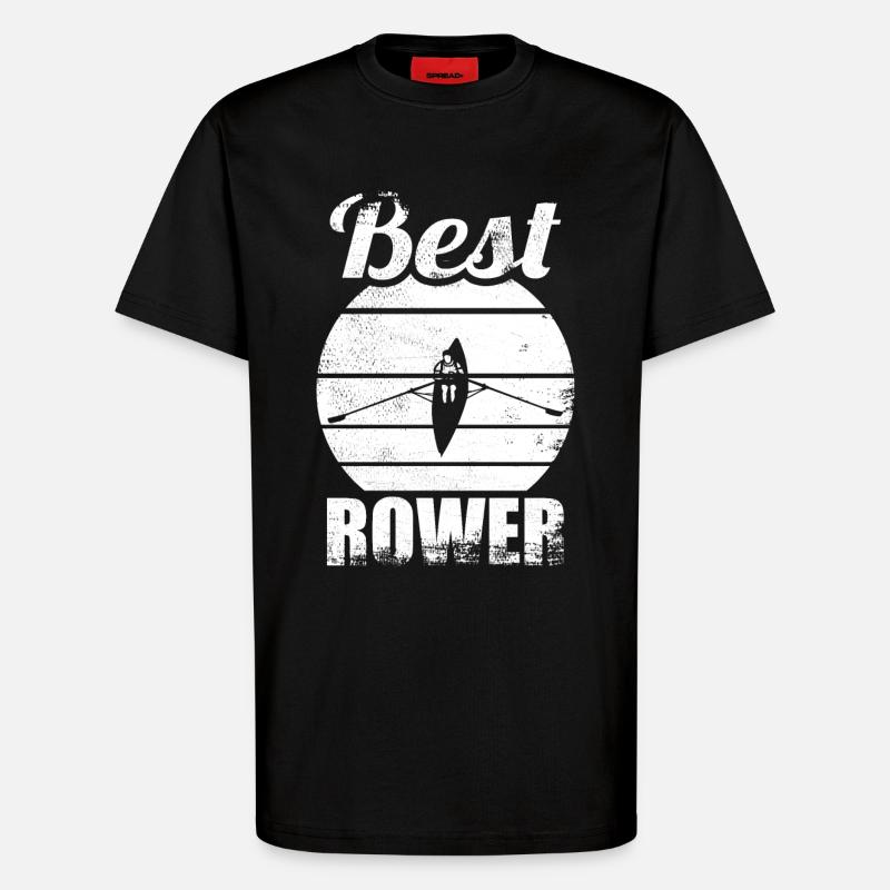 Ruderer - T-Shirt - made by SPREAD - SOLID BLACK
