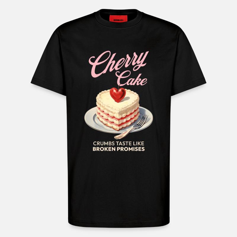 Cherries Cherry Pie Baking Gift - T-Shirt - made by SPREAD - SOLID BLACK