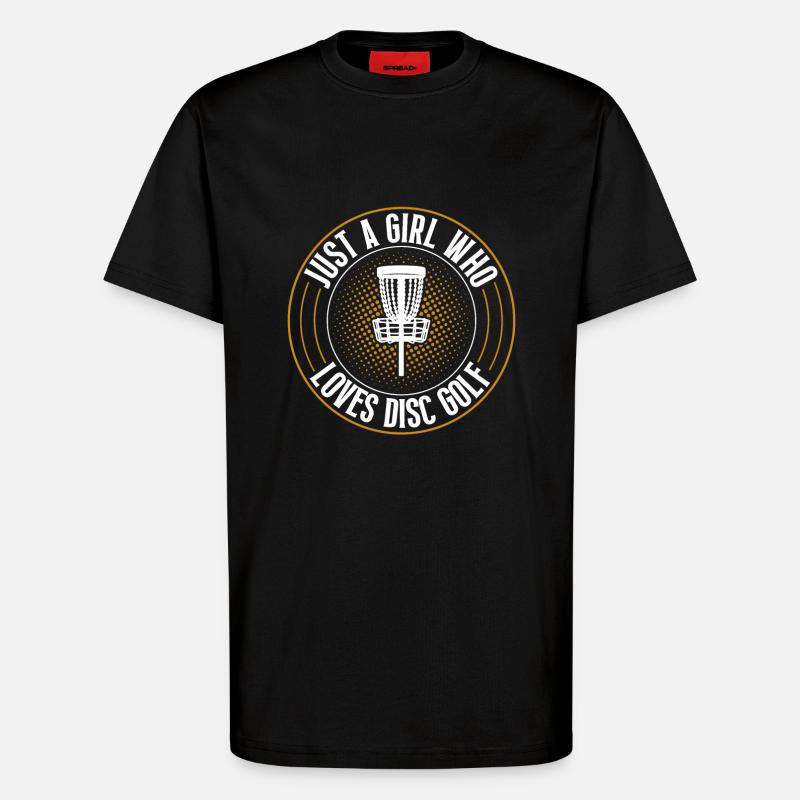 Discgolf Disc Golf - T-Shirt - made by SPREAD - SOLID BLACK
