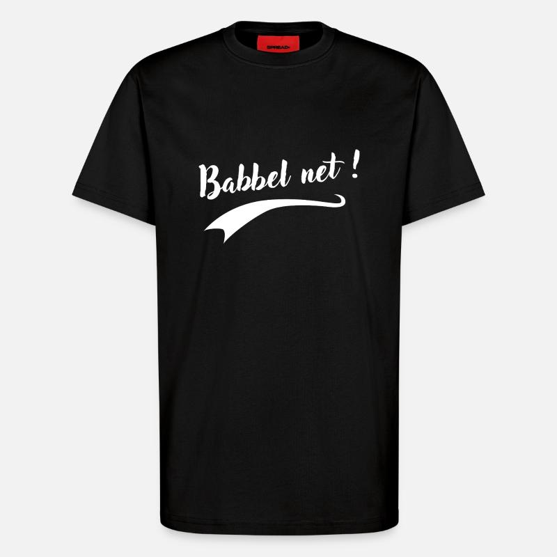 Babbel net - T-Shirt - made by SPREAD - SOLID BLACK