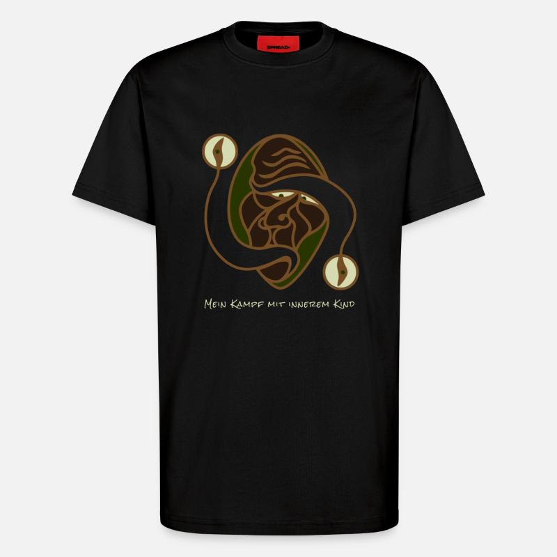 Kampf Mit Innerem Kind - T-Shirt - made by SPREAD - SOLID BLACK