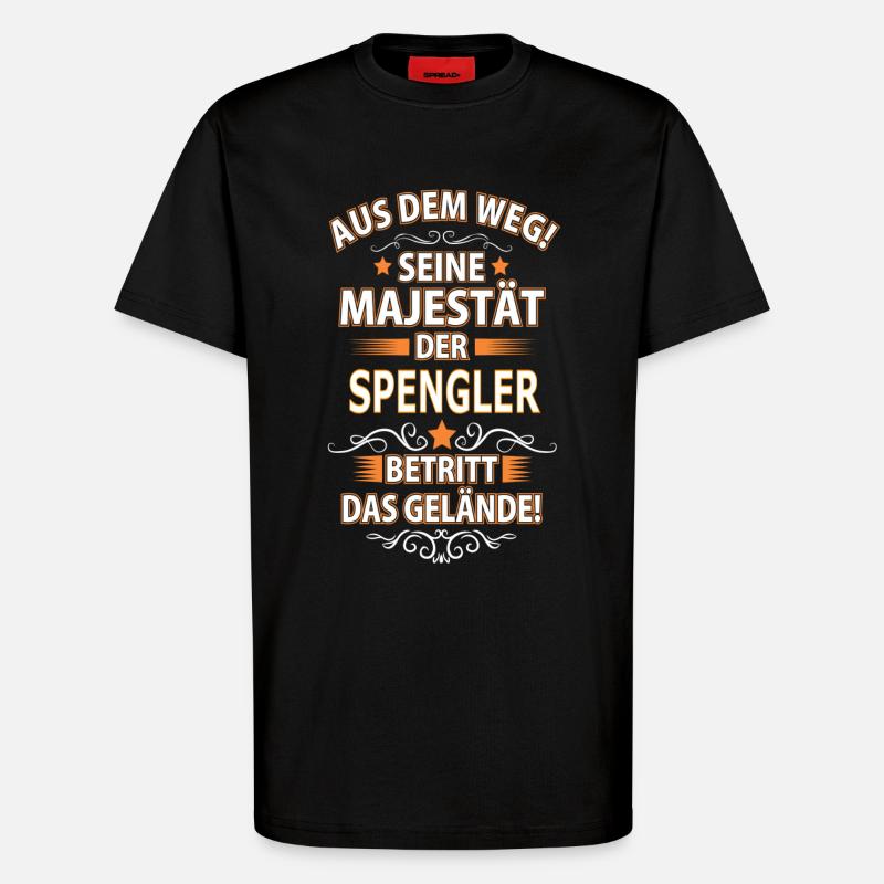 SPENGLER - T-Shirt - made by SPREAD - SOLID BLACK