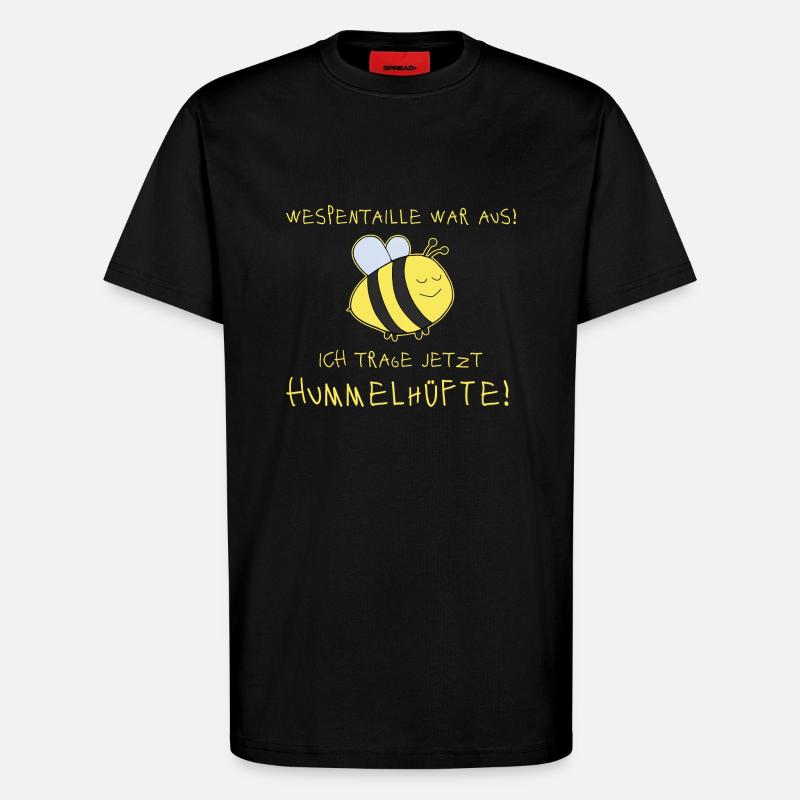 Hummel Dick Lustig - T-Shirt - made by SPREAD - SOLID BLACK