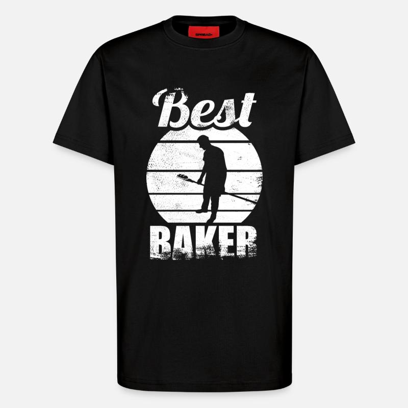 Bester Bäcker - T-Shirt - made by SPREAD - SOLID BLACK