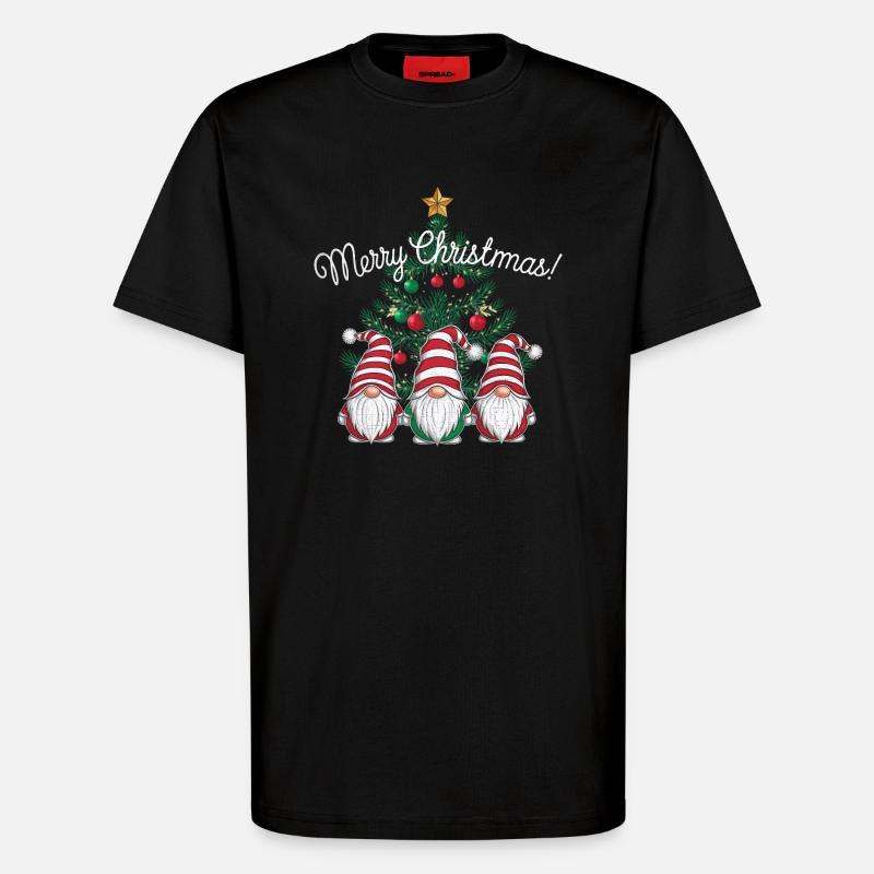 Gnom Weihnachtspullover Gnome Weihnachten - T-Shirt - made by SPREAD - SOLID BLACK