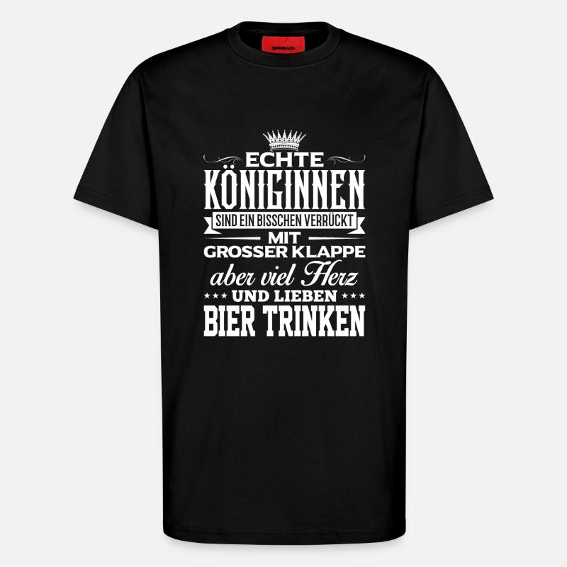 BIER-TRINKEN - liebe - T-Shirt - made by SPREAD - SOLID BLACK