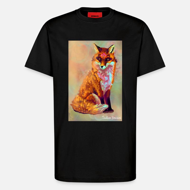 Fuchs Poster - T-Shirt - made by SPREAD - SOLID BLACK