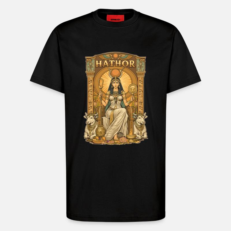Thron von HATHOR - T-Shirt - made by SPREAD - SOLID BLACK