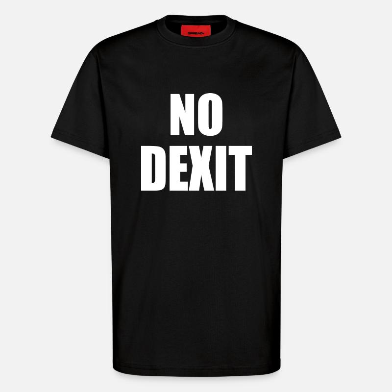No dexit - T-shirt bio décontracté fabriqué en UE - SOLID BLACK