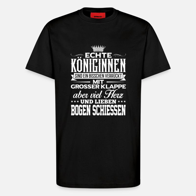 BOGEN-SCHIESSEN - liebe - T-Shirt - made by SPREAD - SOLID BLACK