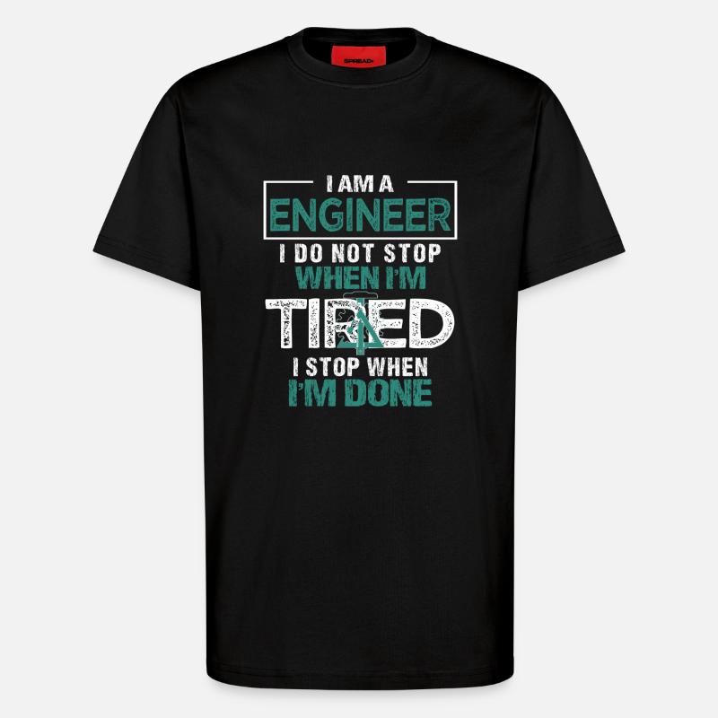 Ingenieur oder Ingenieurin - T-Shirt - made by SPREAD - SOLID BLACK