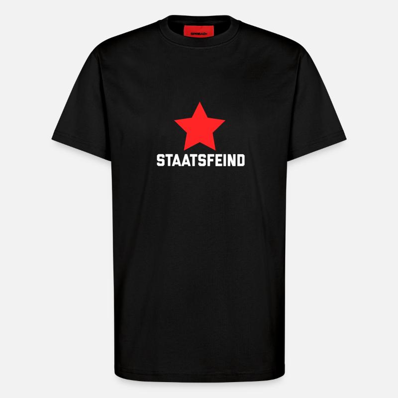 Staatsfeind - T-Shirt - made by SPREAD - SOLID BLACK