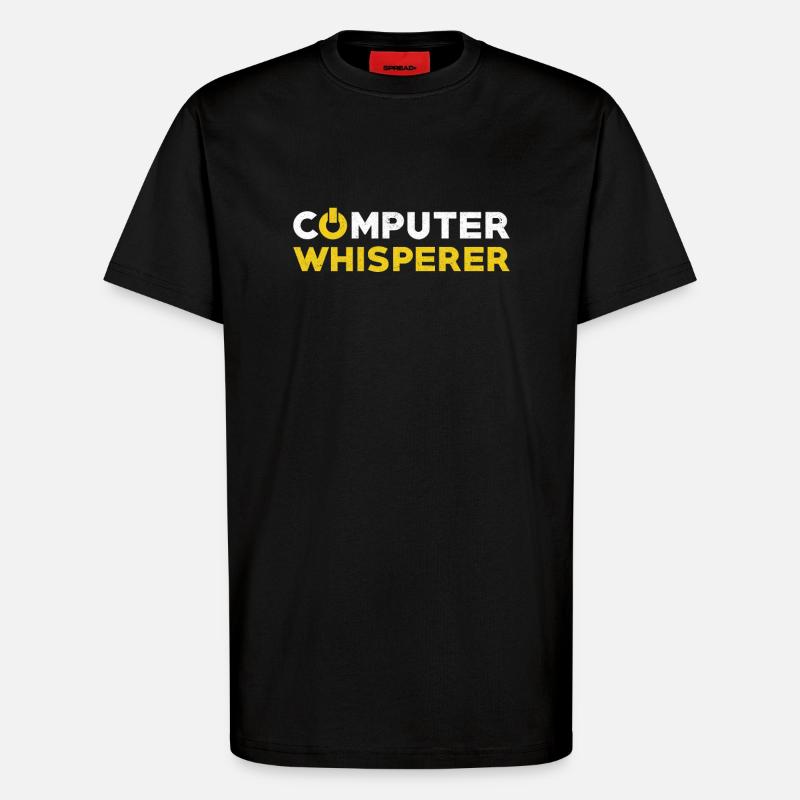 Informatiker Geschenk Computer - T-Shirt - made by SPREAD - SOLID BLACK
