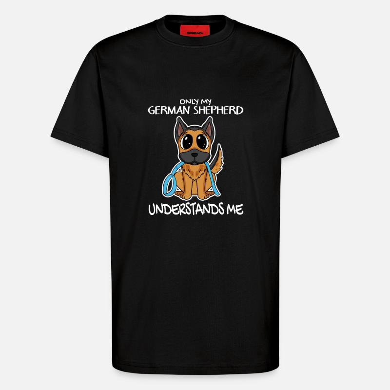 Deutscher Schäferhund - T-Shirt - made by SPREAD - SOLID BLACK