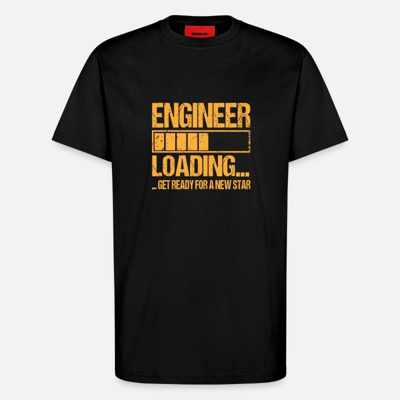 Engineer loading Engineer Training - T-Shirt - made by SPREAD - SOLID BLACK