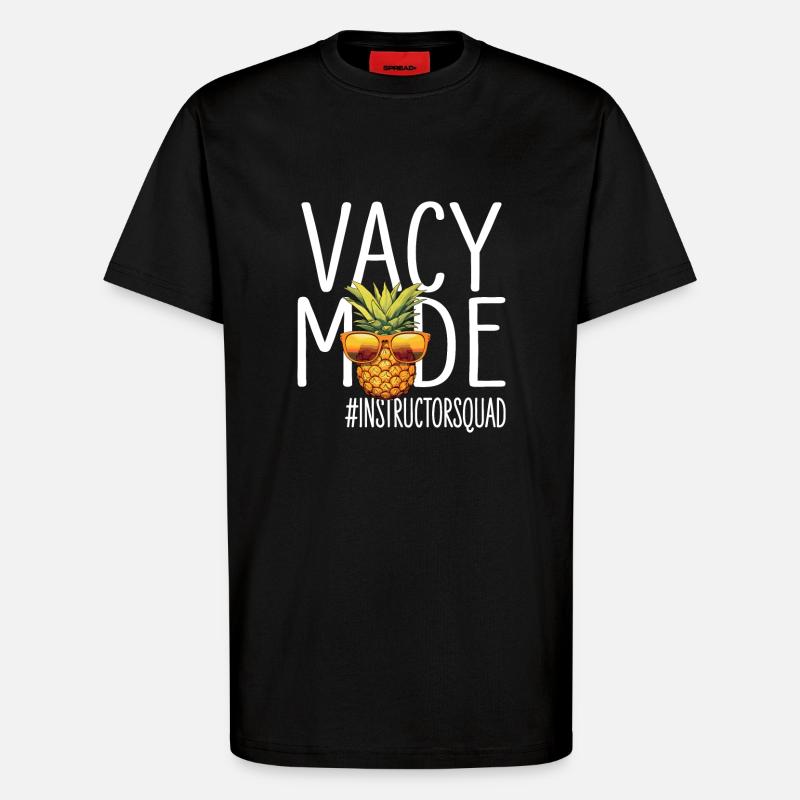 Instructeur Vacances Vacy Mode Instructeurescouade - T-shirt bio décontracté fabriqué en UE - SOLID BLACK