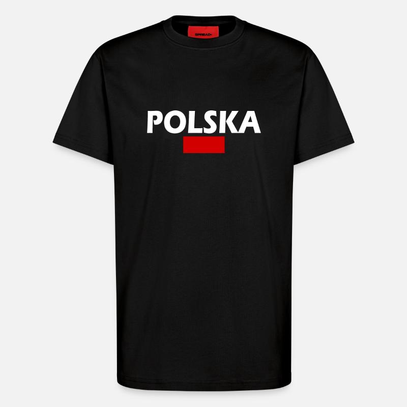 Polen - T-Shirt - made by SPREAD - SOLID BLACK