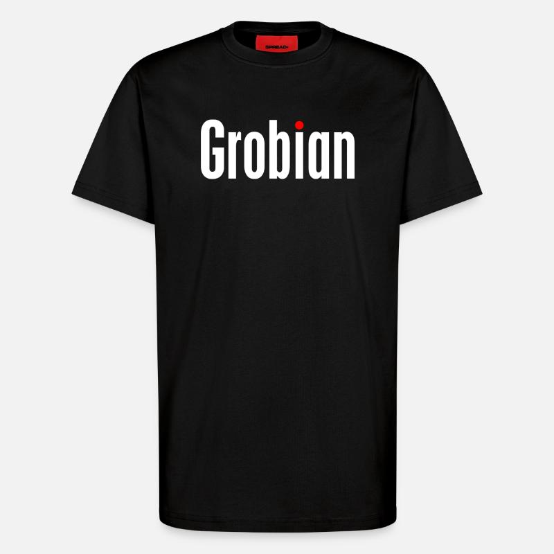 Grobian - T-Shirt - made by SPREAD - SOLID BLACK