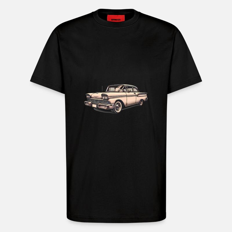 Oldtimer Oldtimer Illustration - T-Shirt - made by SPREAD - SOLID BLACK