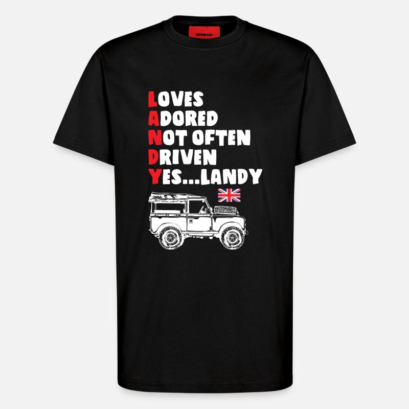 Its Landy - T-Shirt - made by SPREAD - SOLID BLACK