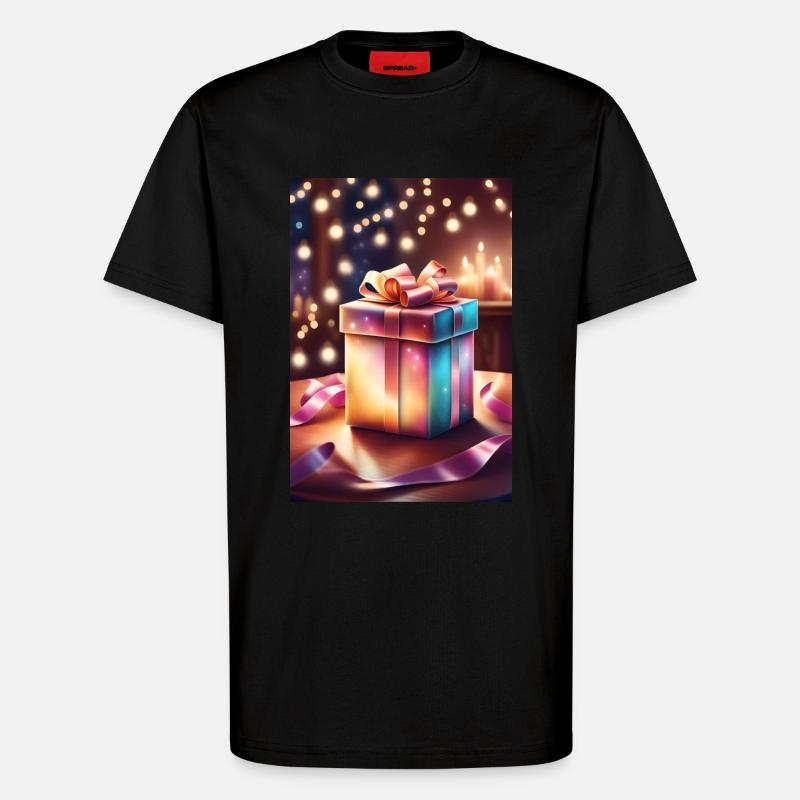 Super süße Weihnachtsgeschenkbox - T-Shirt - made by SPREAD - SOLID BLACK
