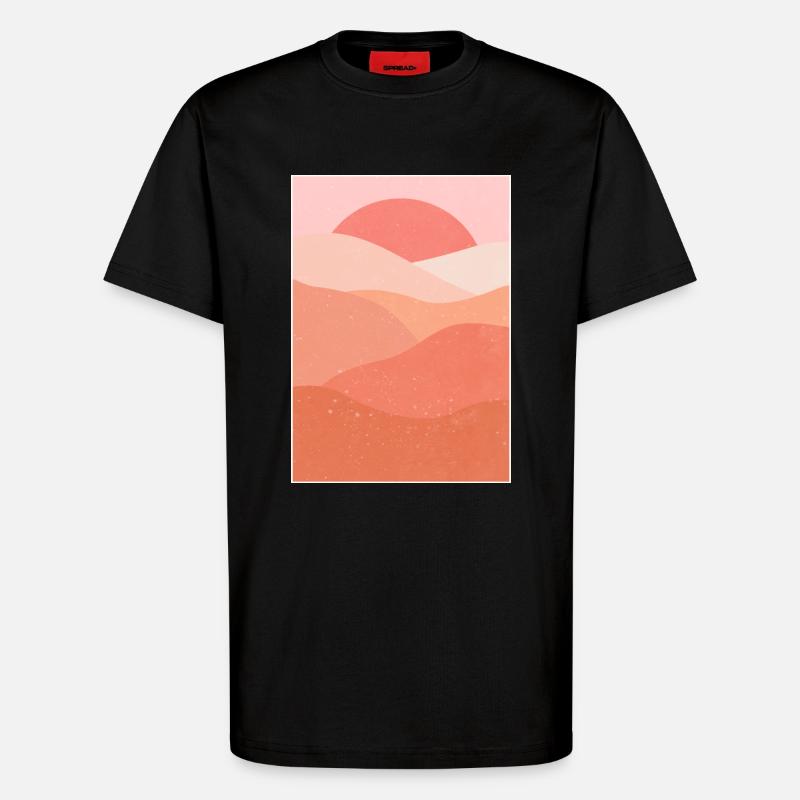Berg-Ästhetik - T-Shirt - made by SPREAD - SOLID BLACK