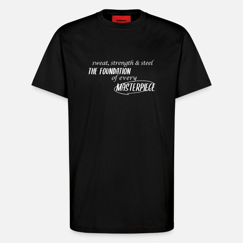 Bauarbeiter Spruch - T-Shirt - made by SPREAD - SOLID BLACK