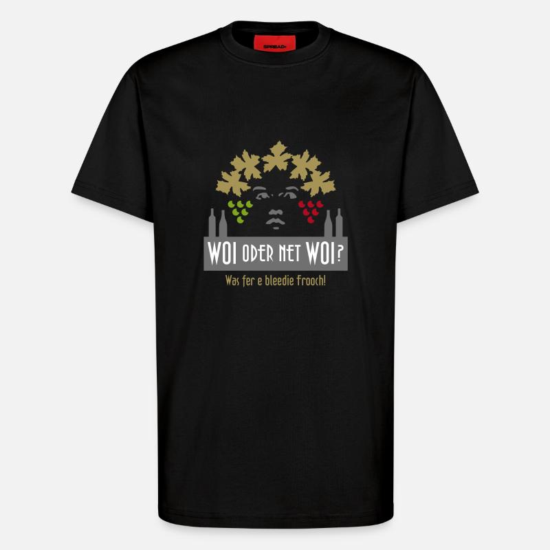 Woi oder net woi - T-Shirt - made by SPREAD - SOLID BLACK