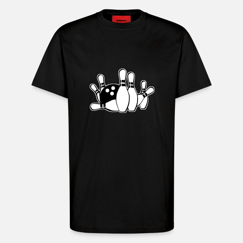 Bowling - T-Shirt - made by SPREAD - SOLID BLACK