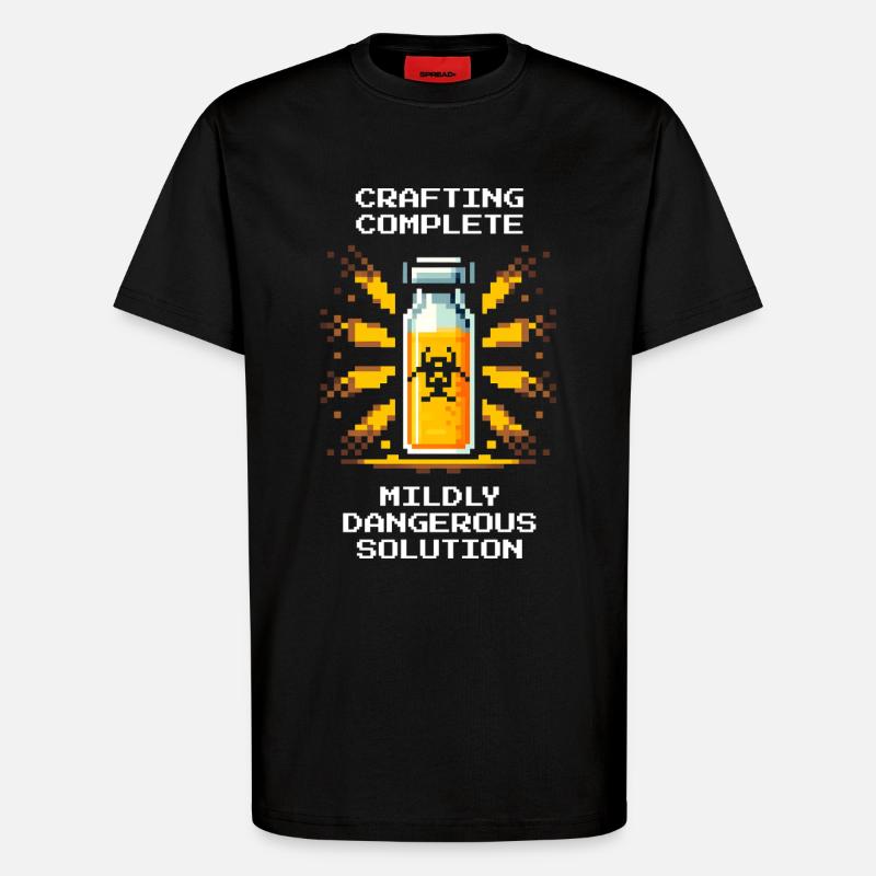 Crafting finished – tricky solution | Chemistry - T-Shirt - made by SPREAD - SOLID BLACK