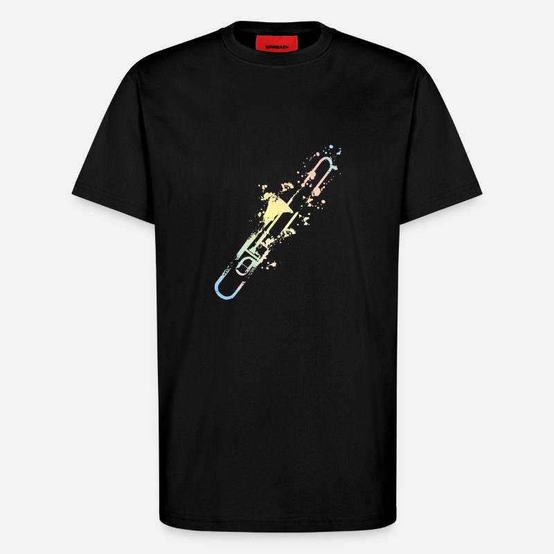Splash Posaune - T-Shirt - made by SPREAD - SOLID BLACK