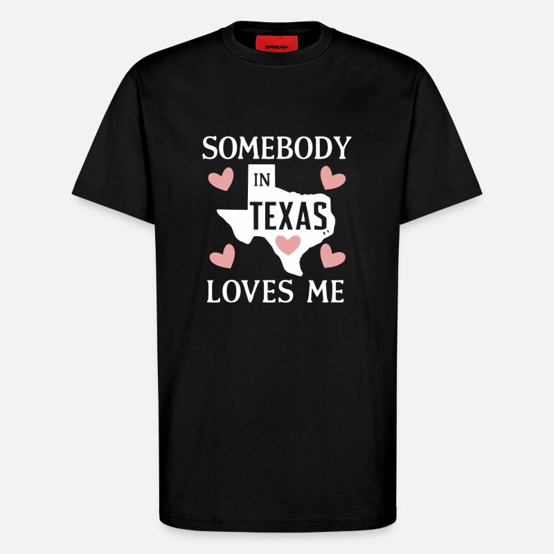 Texas State Texans Texas - T-Shirt - made by SPREAD - SOLID BLACK