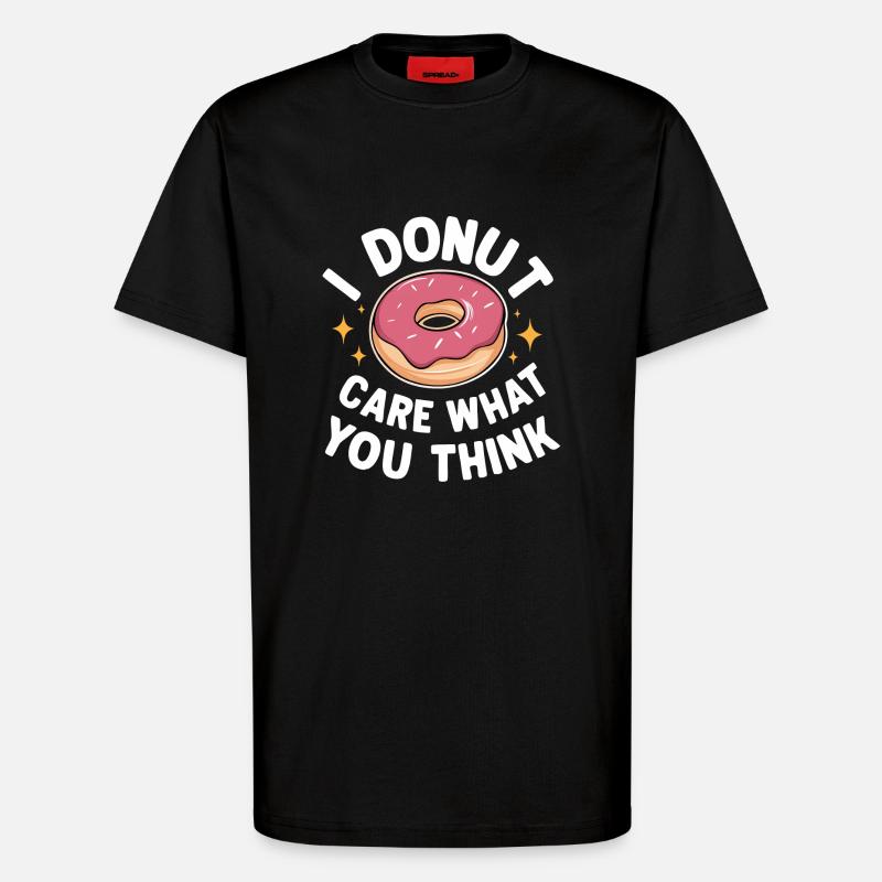 Donut Donuts Candy Bagel - T-Shirt - made by SPREAD - SOLID BLACK