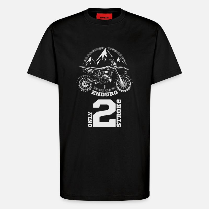Enduro 2T - T-shirt bio décontracté fabriqué en UE - SOLID BLACK