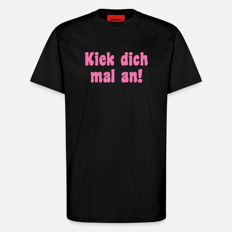 Model Saying Berlin - T-Shirt - made by SPREAD - SOLID BLACK