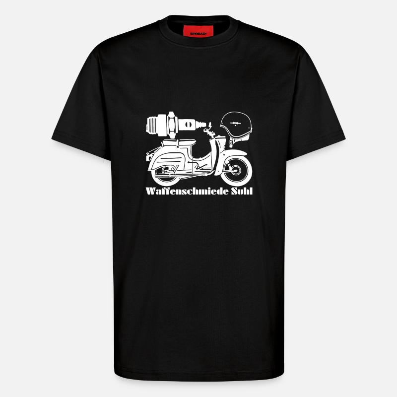 Simson Schwalbe KR51 Waff - T-Shirt - made by SPREAD - SOLID BLACK