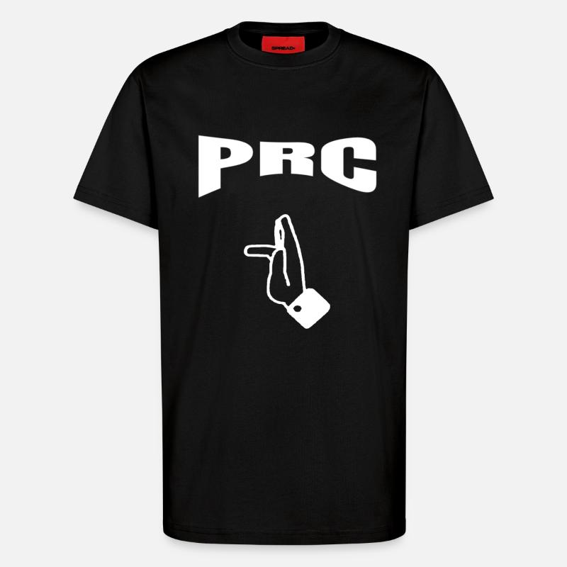 Prc - T-Shirt - made by SPREAD - SOLID BLACK