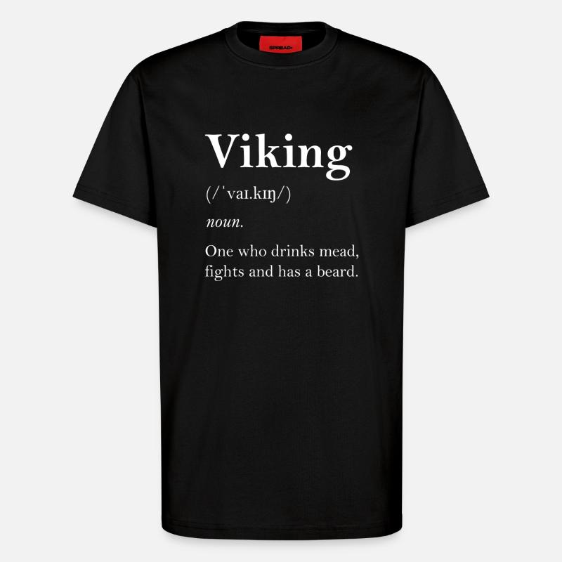 Wikinger Definition - T-Shirt - made by SPREAD - SOLID BLACK