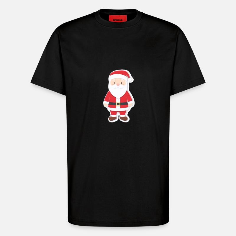 Weihnachtsmann - Illustration - T-Shirt - made by SPREAD - SOLID BLACK