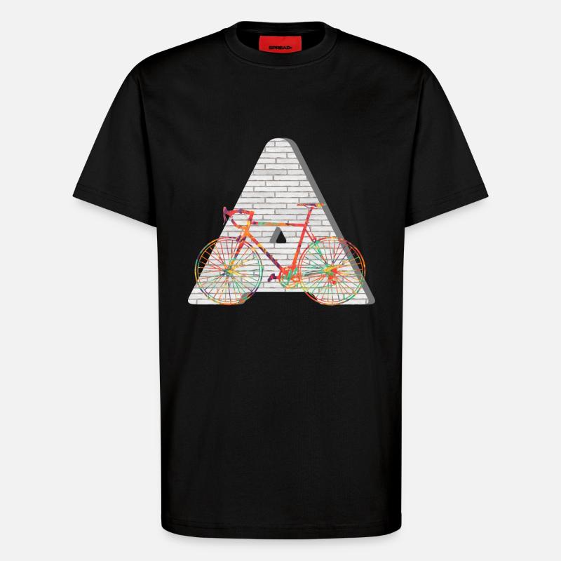 bicycle e 249 a - T-Shirt - made by SPREAD - SOLID BLACK