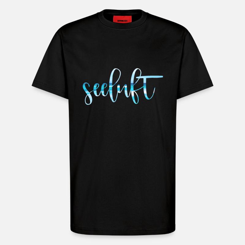 Seeluft Typografie - T-Shirt - made by SPREAD - SOLID BLACK