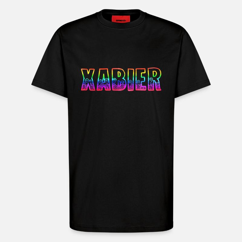 Xabier RS Rainbow - T-Shirt - made by SPREAD - SOLID BLACK