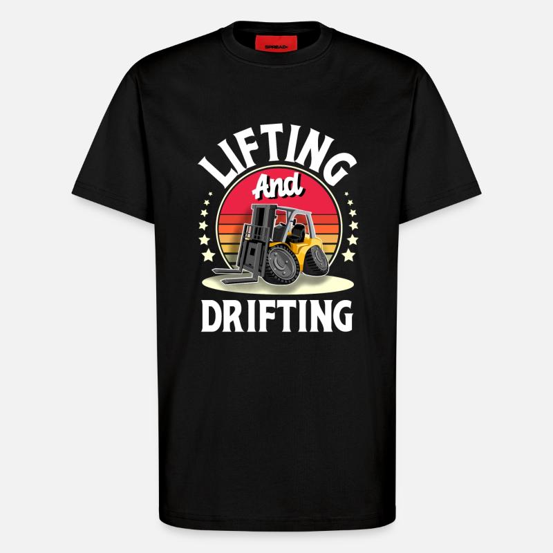 Staplerfahrer Gabelstapler Lagerist - T-Shirt - made by SPREAD - SOLID BLACK