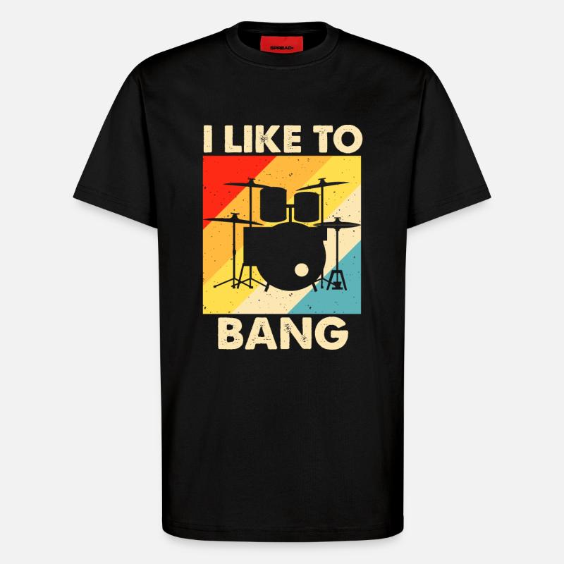 Batterie Batteur Batteur - T-shirt bio décontracté fabriqué en UE - SOLID BLACK