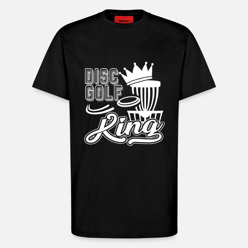 Disc Golf Disc Golf King - T-Shirt - made by SPREAD - SOLID BLACK