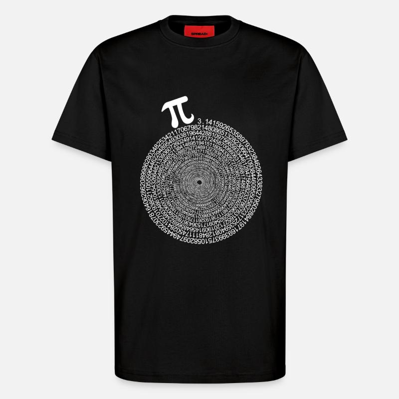 Pi Day Infinity Pi Day - T-Shirt - made by SPREAD - SOLID BLACK