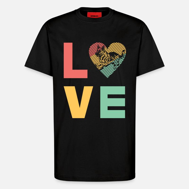 Deutscher Schäferhund - T-Shirt - made by SPREAD - SOLID BLACK