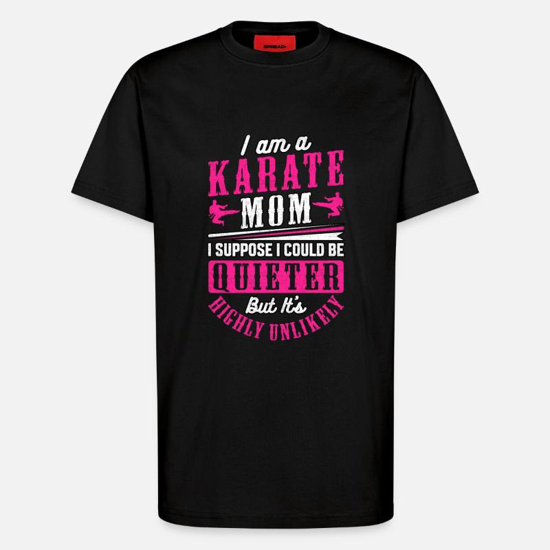 Karate Mama - T-Shirt - made by SPREAD - SOLID BLACK