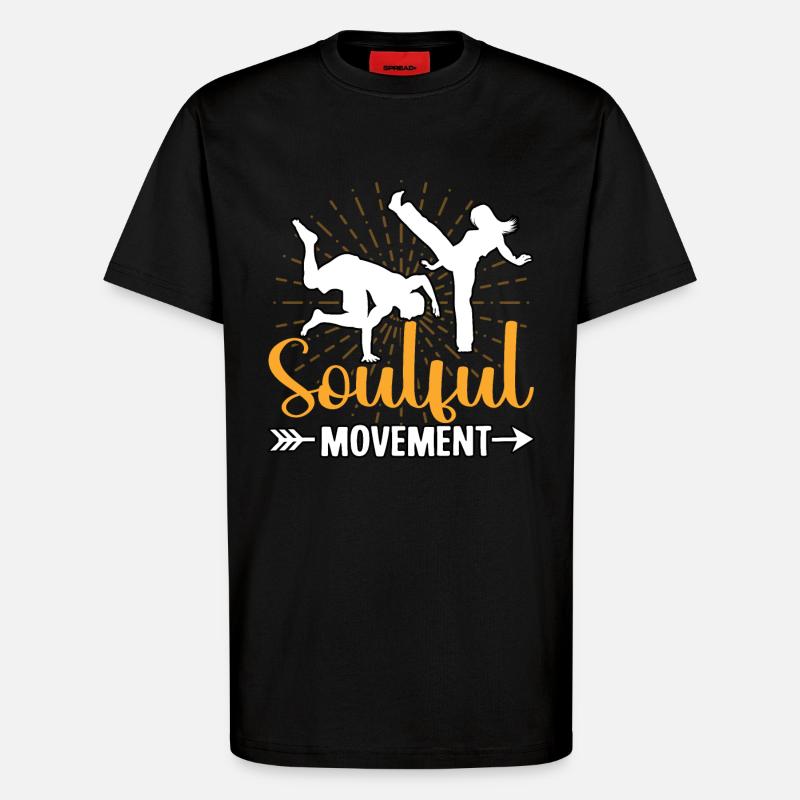Seelenvolle Bewegung - T-Shirt - made by SPREAD - SOLID BLACK