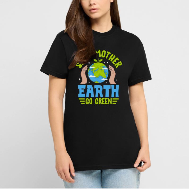 Rettet Mutter Erde, wird grün T-Shirt - made by SPREAD